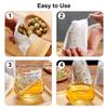 100PCS Non-woven Tea Bags Disposable Teabags With Drawstring Sealing Coffee Spice Tea Filter Paper Infuser Kitchen Teaware