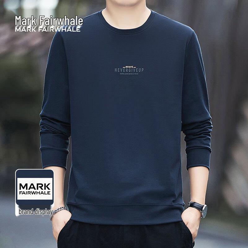 MARK FAIRWHALE Men's Premium Plus Size Crew Neck Sweatshirt