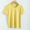 Silk Cotton T Shirt For Women Summer Breathable Casual Relaxed Fit Plain Style
