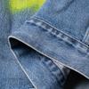 Balenciaga Large Fit Grafitti Backlogo Denim Jacket 678354TDW143341