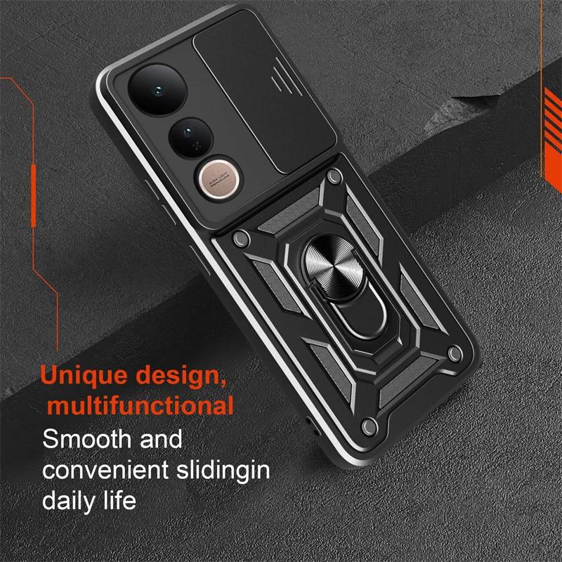 Shockproof Armor Case For VIVO V50 Y04 Y38 Y39 Y19S Y29 Y29S Vivo V50Lite Car Holder Phone Cover Camera Lens Protection Fundas