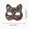 Maschera Sexy da Adulto Gioco di Ruolo Maschera da Gatto Mezza Faccia Volpe Animale Cosplay Maschera Sessuale Maschera per Festa di Halloween Ballo in Maschera Maschere Eleganti