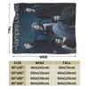 The Vampire Diaries Damon salvatore Bedding Throws Flannel Bedspread For Bedroom Funny Sofa Bed Cover