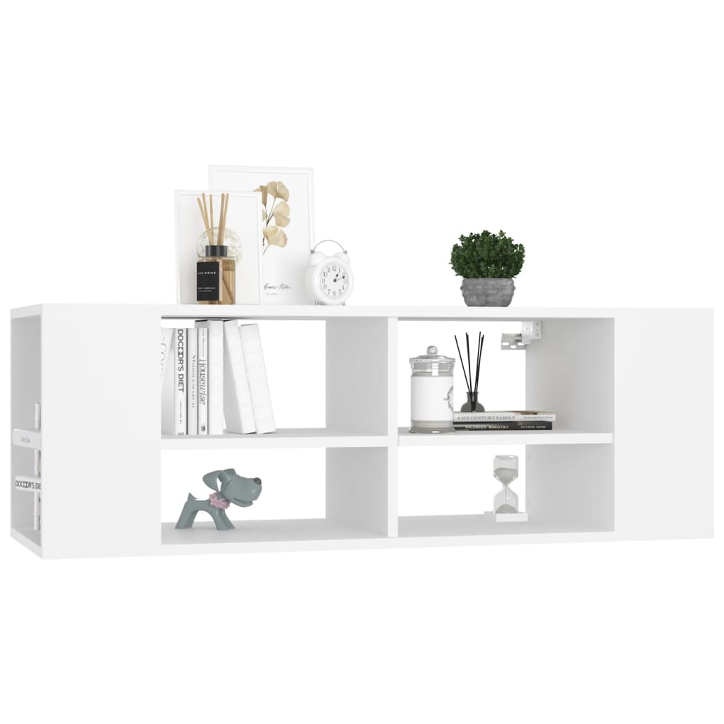 vidaXL TV-Wandschrank Weiß 102x35x35 cm Holzwerkstoff