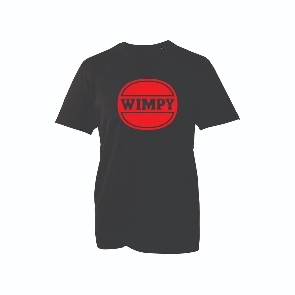 Funny Wimpy Burger T-shirt – Retro Style Fast Food Graphic Tee for Men & Women