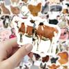 60 Cartoon Farm Animal Stickers – Journal, Suitcase, Laptop Waterproof Pack (60 Sheets)
