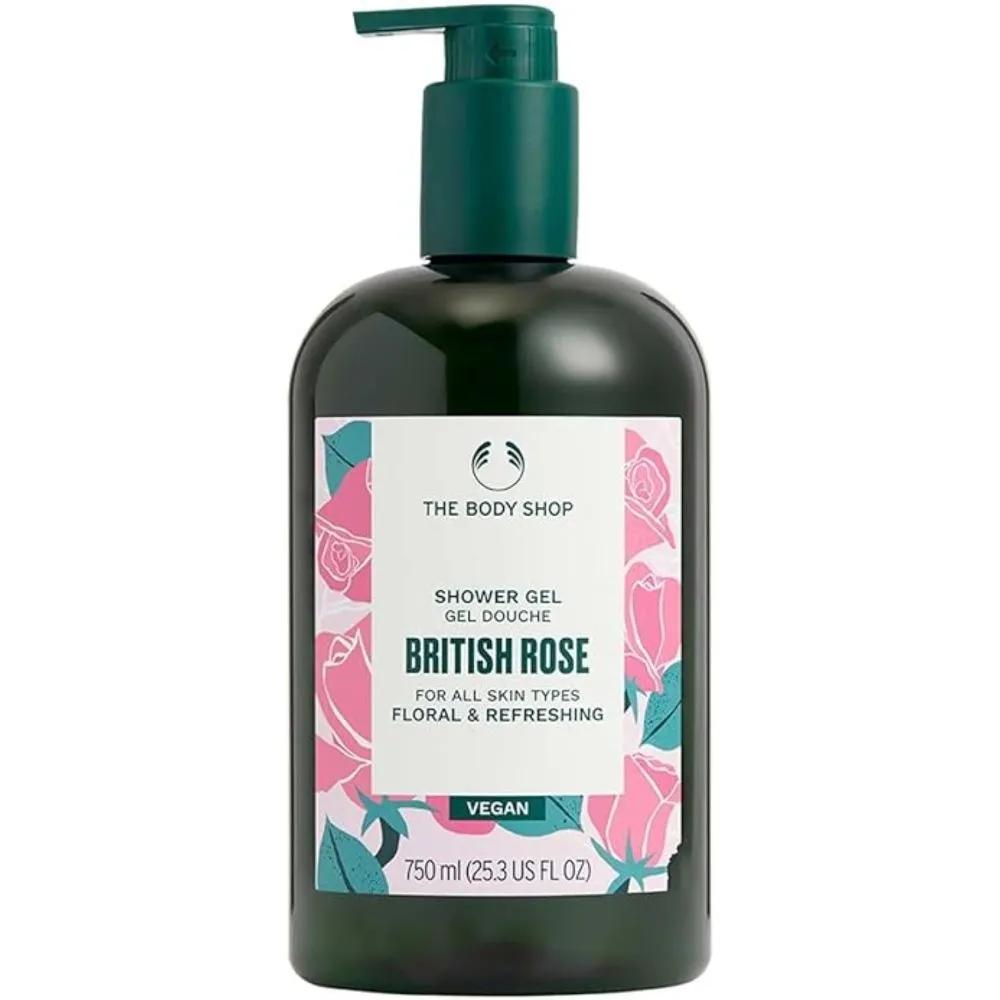 The Body Shop British Rose Shower Gel 750ml Set of 2
