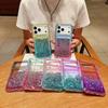 Two-color Gradual Change Glitter Quicksand Three-in-one Suitable for Iphone17 Mobile Phone Case Apple 14pm Anti-drop Hard Case