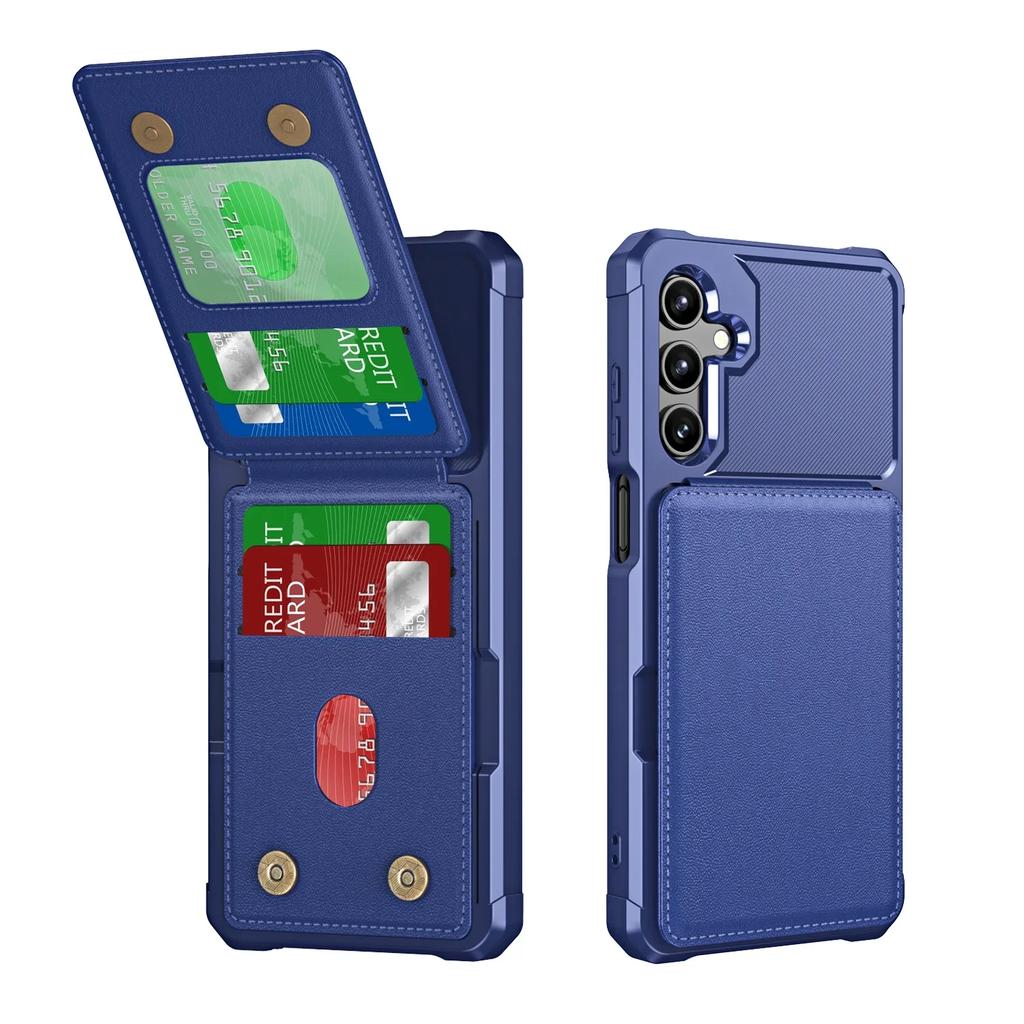 For Samsung Galaxy S25 S24 S23 S22 S21 Ultra Plus FE A56 A36 A26 A55 A35 A54 A34 Wallet Case with Card Holder Slot Phone Cover