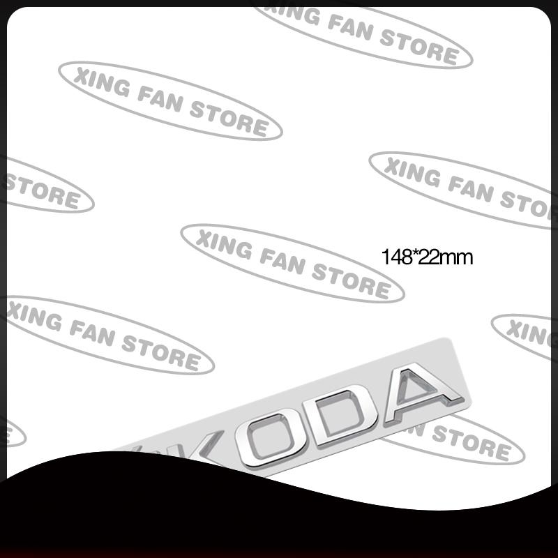 AFE2  Auto Styling For Skoda Octavia Superb Fabia Kodiaq Rapid 4x4 Car Rear Trunk Badge Decal Body Sticker Accessories