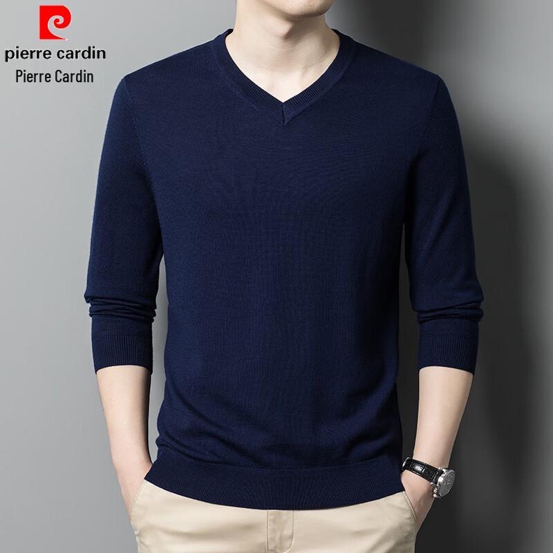 

Pierre Cardin Men s 100% Wool Lightweight V-Neck Sweater 170