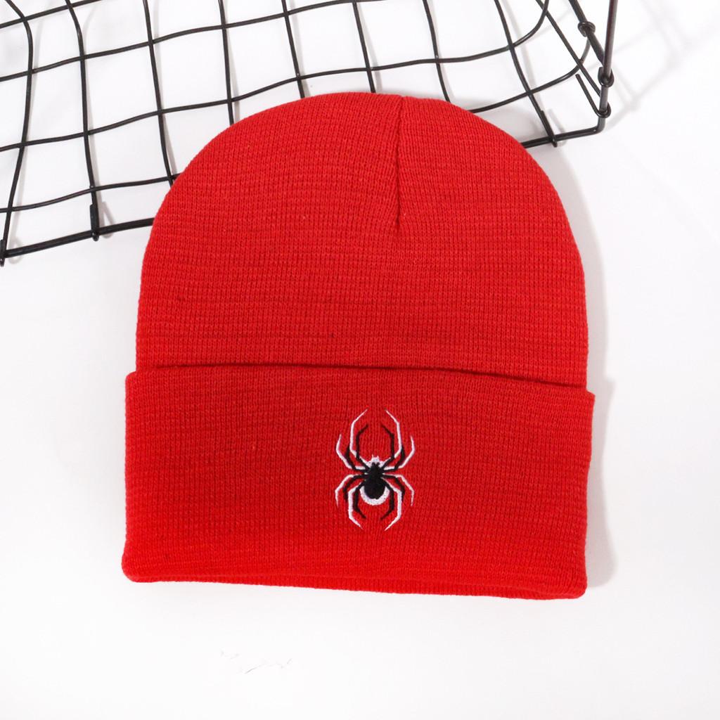 Spider Animal Inspired Embroidered Knit Hat For And Street Fashion Enthusiasts