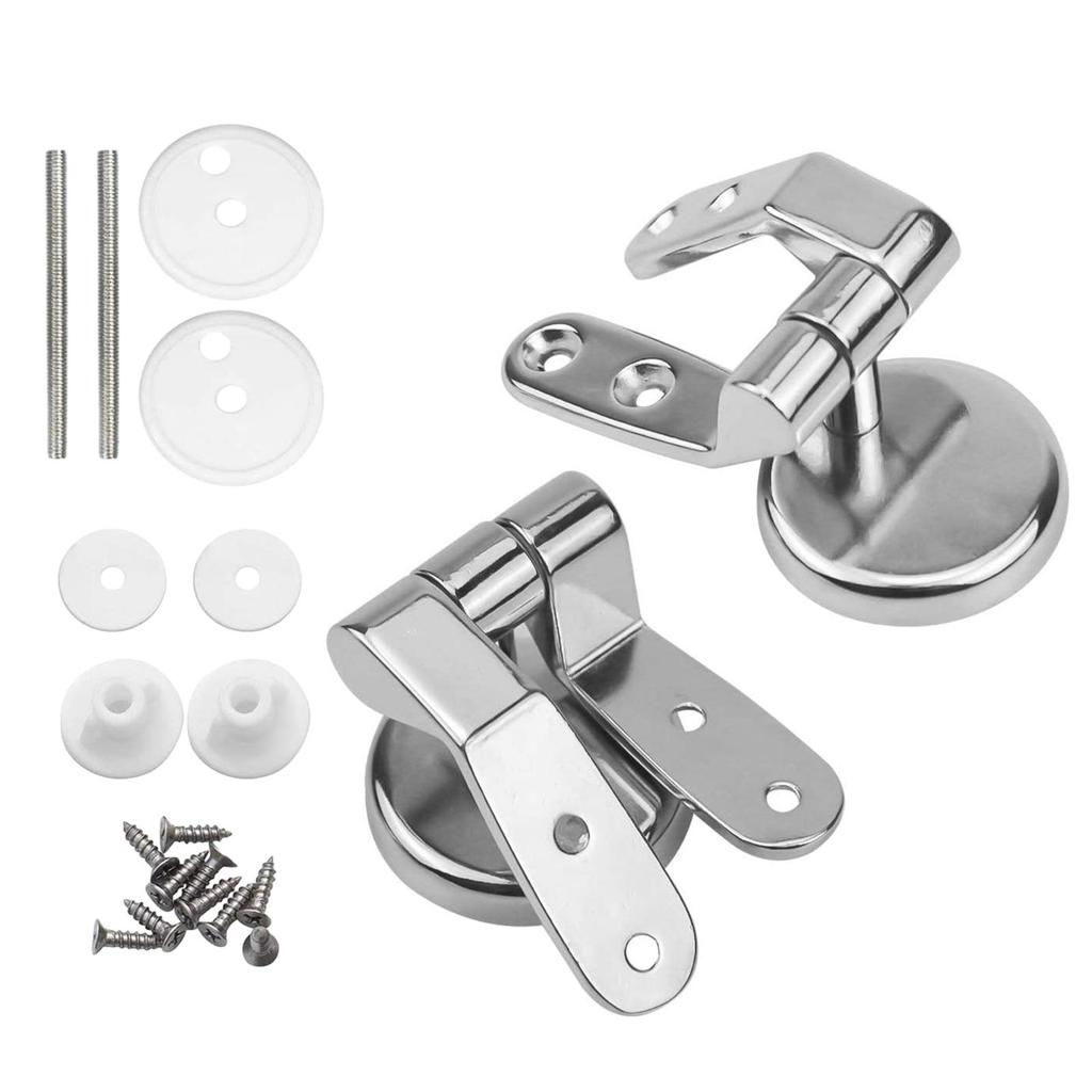 Toilet Lid Hinges Tightening Durable Zinc Alloy Seat Top Cover Mounting Accessories for Universal Bathroom Toilet Seat