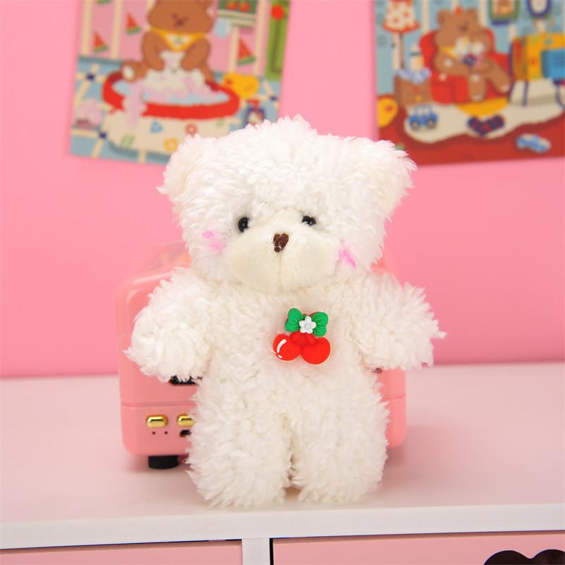 Adorable Blush Bear Plush Keychain Cute Soft Teddy Bear Bag Charm 10cm