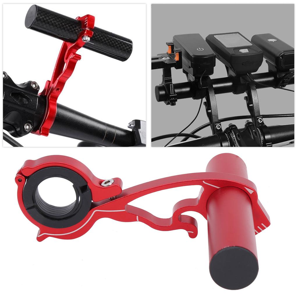 Suport Extensie Ghidon Bicicletă Multifuncțional 10cm Tub Aliaj Aluminiu pentru Far