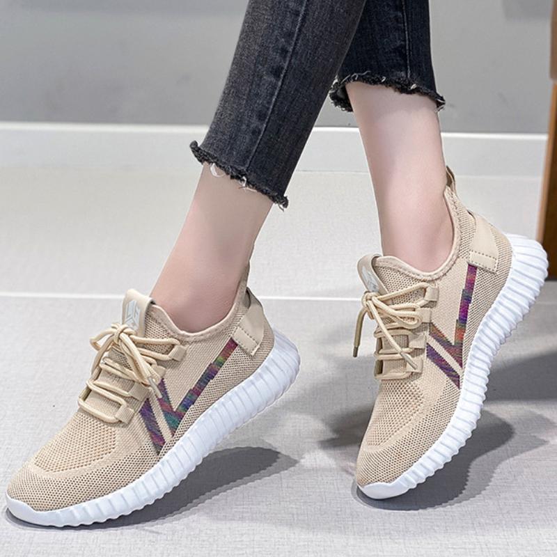 2024 Women Sports Shoes Lightweight Mesh Sneakers Woman Athletic Breathable Running Shoes Flying Weave Casual Zapatillas Mujer