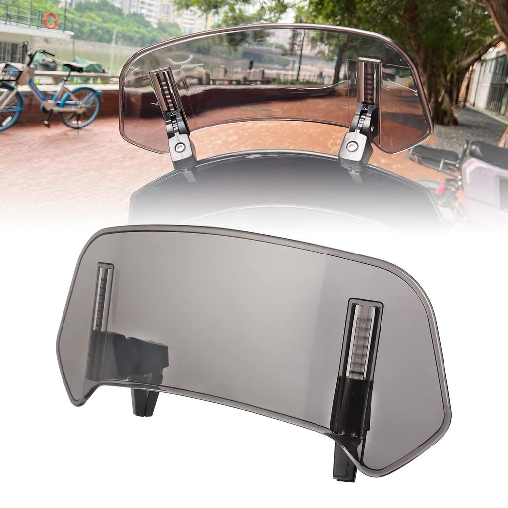 Alpha Rider Universal Windscreen Easy Spoiler Air Deflector for BMW F800 Available In Two Gray Colors Extension, Windshield, Spoiler, Installation,