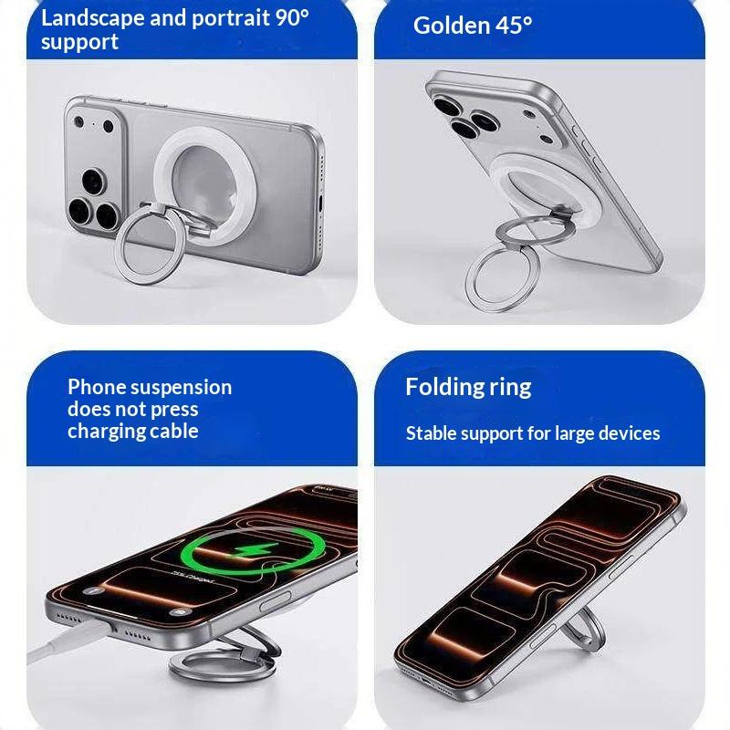 Double Sided Magnetic Ring Phone Holder Stand Cellphone Grip Support Telephone Accessories