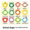 Rainbow Tower Ring Toss Educational Stacking Toy for Babies