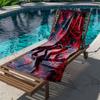 Beautiful Flowers Print Towel Sports Quick-Drying Super Absorbent Camping Towel Soft Lightweight Gym Swimming Yoga Beach Towel