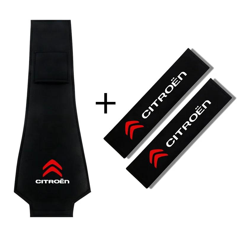 Car Super Soft Cotton Headrest Cover For Citroen C3 C4 Grand Picasso C1 C2 Car Safety Belt Shoulder Cover Seat Belt Padding Pad