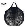 Heavy Duty Reusable Grocery Totes Cotton Mesh Bag, Eco Friendly Foldable String Lightweight Portable Handbags for Fruits Vegetables And Daily Shopping