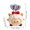 Resin Auto Interior Lamb Ornament Creative Zodiac Sheep Statue Chinese Zodiac Figurine  Table Decor