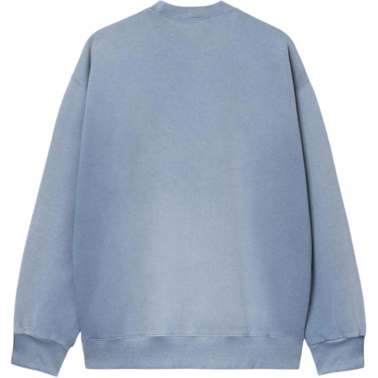 Carhartt WIP Loose Fit Square Label Comfortable Simple Crew Neck Long Sleeve Sweatshirt Unisex sweatshirt I035186-1YI-5F