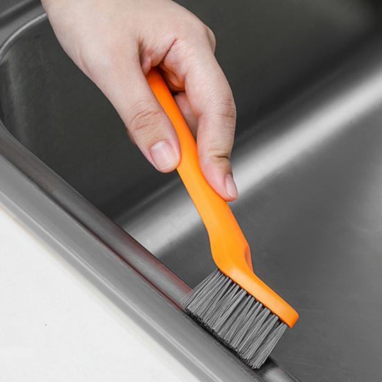 Multifunktions-Reinigungsbürste mit ergonomischem Griff, flexiblen Borsten, kompakter 3-in-1-Rillenreinigungsbürste, Bodenfugen-Reinigungswerkzeug