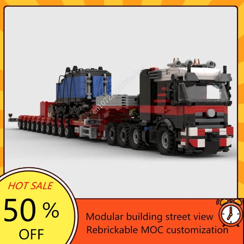 2394PCS High-Tech MOC 8x4 Semi-Tractor Model Custom Puzzles Technology Sets DIY Creative Assembly Education Toys Birthday Gifts