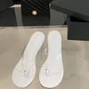 Summer Women Flip Flop Fashion PVC Transparent Women Slippers Designer Clip Toe Wedge Heel Slippers Casual Beach Slippers Slides