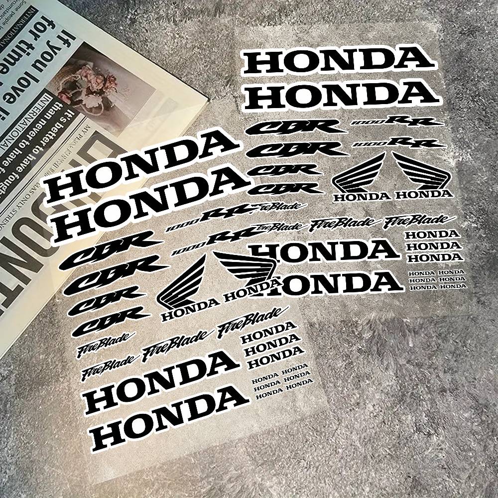 For Honda Reflective Motorcycle Stickers, 3M Safety Warning At Night In The Dark Scooter Helmets TT5 zjyr1