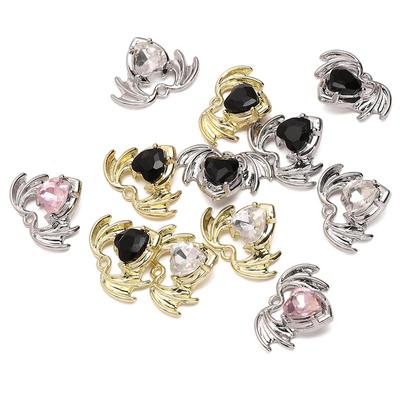 Skleněný přívěsek Love Wings Kovové přívěsky pro výrobu šperků Náhrdelník DIY