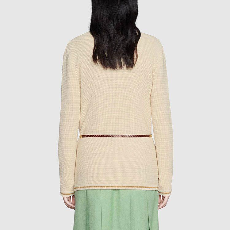 GUCCI FW21 Knitwear Women's Ivory White 653329-XKBVO-9098