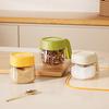 New Glass Plastic Glass Seasoning Bottles Transparent Seasoning Display Spice Containers Pepper Bottle Kitchen Supplies
