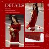 Demana Women's Elegant Tassel Knitted Dress
