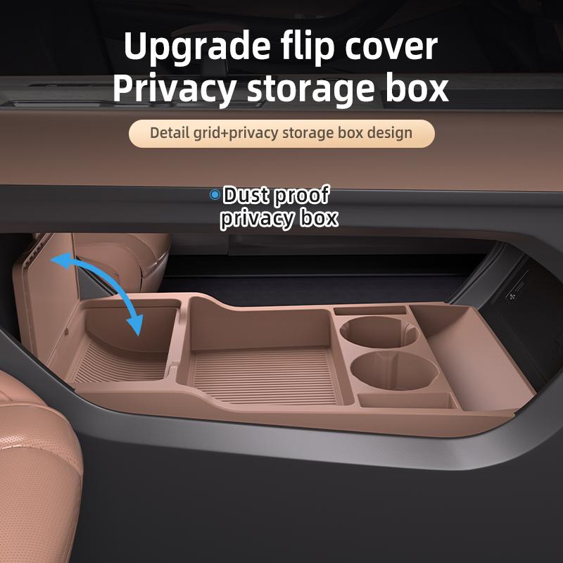 For Changan Oshan X7 PLUS 2024 2025 Storage Box Center Armrest Hidden Box Cup Holder Organizer Interior Accessories
