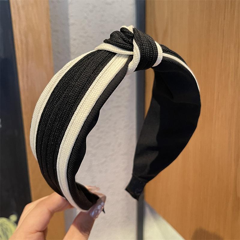 Stunning Woman Knitting Cloth Knotted Hairbands for Women Girls Casual Shopping Party Headpiece Autumn Winter Head Wears