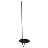 Black Wall Sconce Candle Holder for Romantic Dinner Sturdy , Black 43cm Long