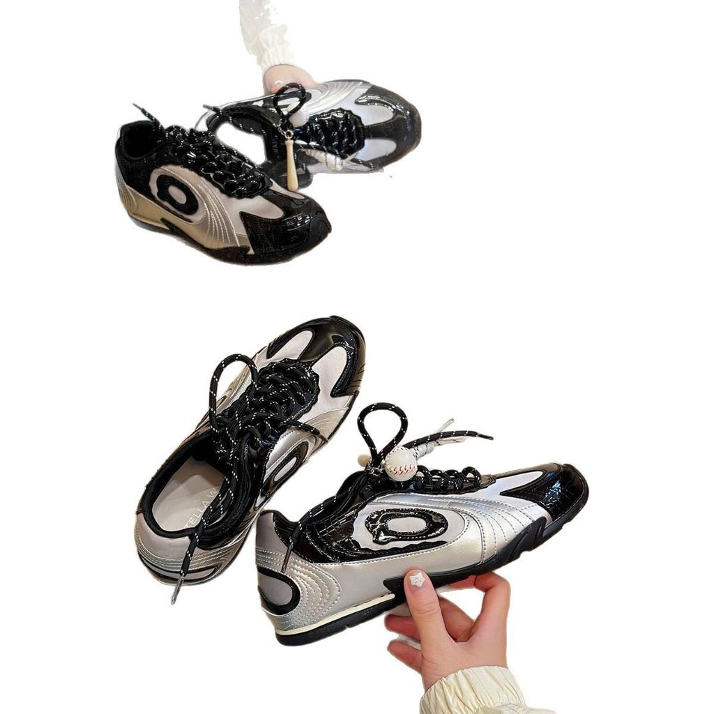 Retro versatile baseball moral training shoes for women's 2025 spring and autumn new breathable thin-soled casual sports racing Forrest Gump shoes