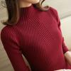 Fashion Solid White And Black Tops Sweaters 2023 Winter Long Sleeve Turtleneck Pullovers Womens Sweaters Femme Clothing 5218