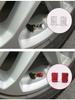 Tire Valve, 2pcs 11.3mm Universal Motorcycle Aluminum Wheel Tire Valve Stem Cap 90 Degree (Valve Stem Extension) (Red)