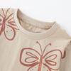 Girls' Cotton Pajamas Spring and Autumn New Children's Long Sleeve Homewear Set Girls' Heattech Long Johns Western Style Two-piece Set