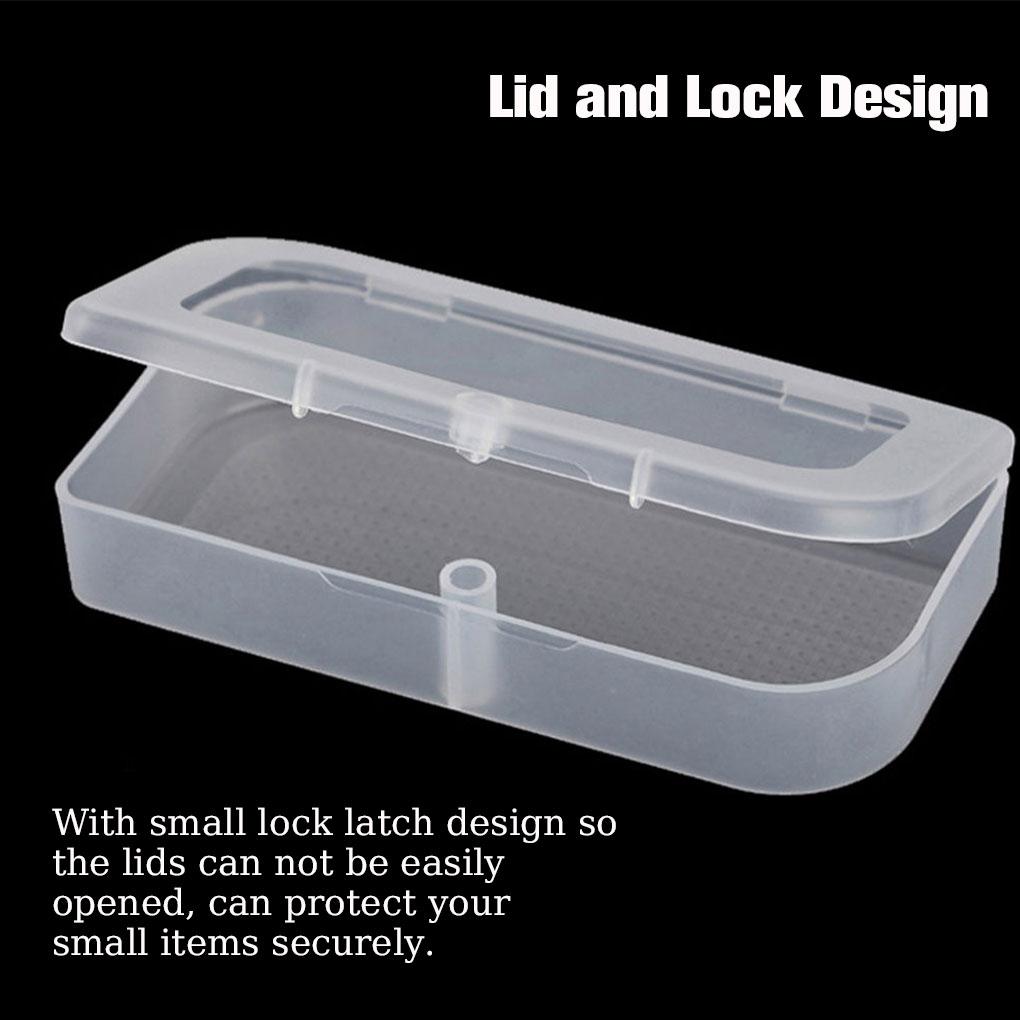 Storage U-drive Boxes Lids Rectangular Empty Clear Holder Jewelry Beads Collecting Container Plastic Home Organizer