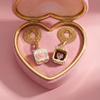 Mom Square Openable Pendant Necklace Fashionable Versatile Collarbone Chain New Year'S Gift 18K