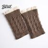 Calf Covers for Winter Socks Trim Knitted Pair Lace Boots 1 Thick Keep Warm Over-the-Knee