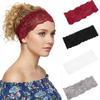 Fashion Elastic Mesh Lace Hairband Elegant Lightweight Headband Breathable Hollow-Out Headwrap Cap Lady Girls Headwear