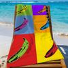 Pop Art A-Andy W-Warhol-S Ručník Sportovní Rychleschnoucí Cestovní Kempingové Vybavení Pískuvzdorný Měkký Lehký Velký Plážový Ručník