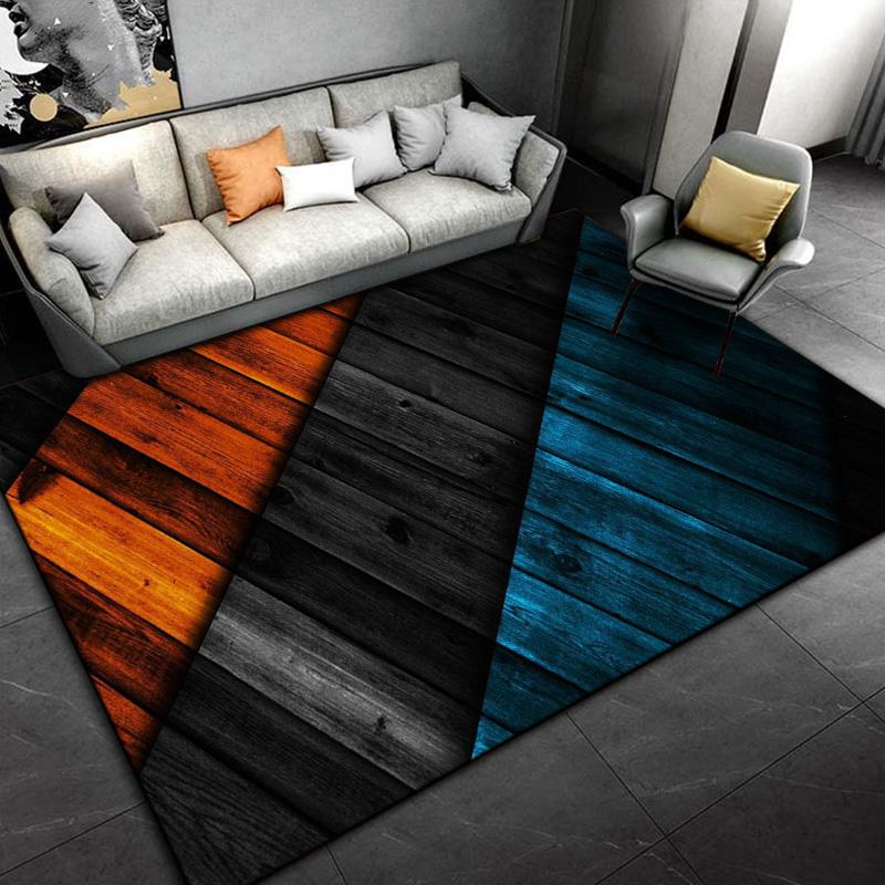 3D Wood Carpet for Bedroom Rug Long Kitchen Mat On The Floor Living Room Carpet Absorbent Non-slip Bathroom Area Rug Area Rug