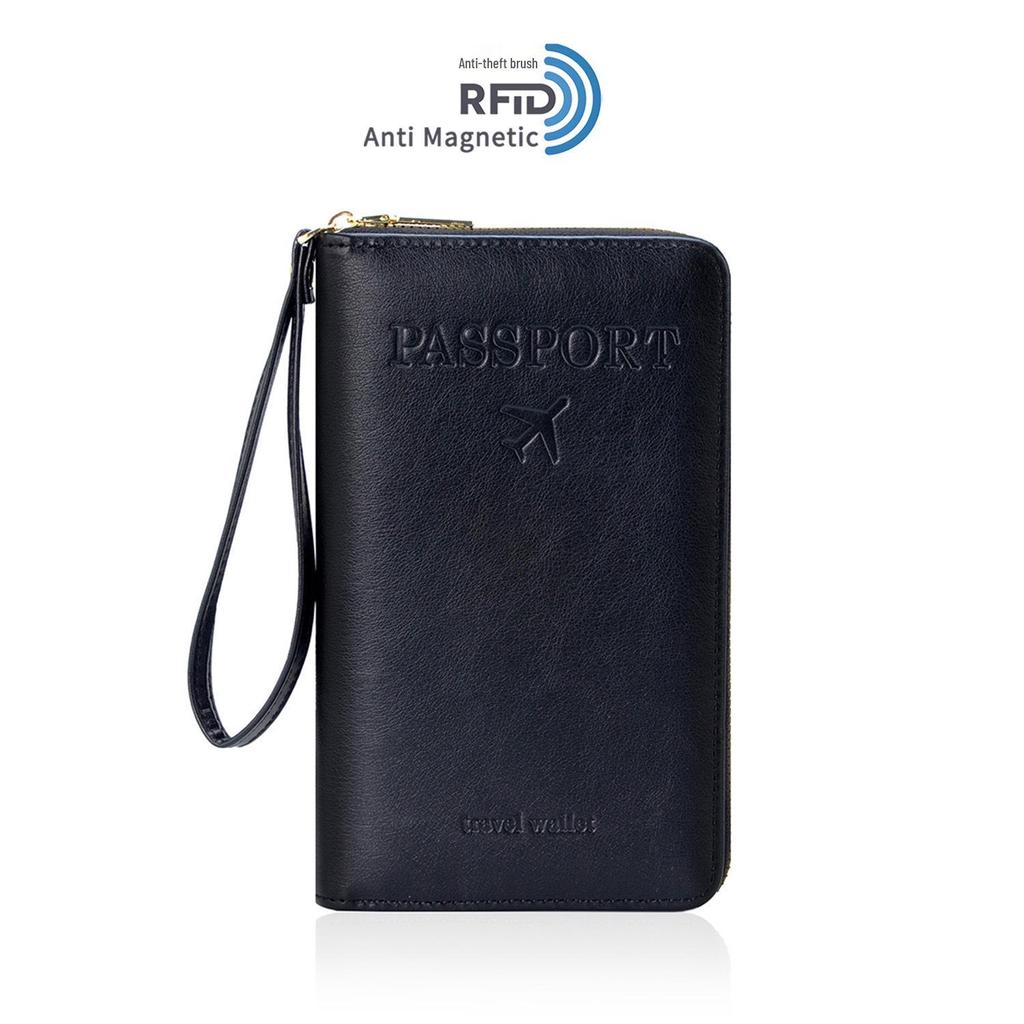 2025 RFID Zippered Travel Passport and Ticket Organizer Anti-theft Bag